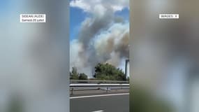 Un incendie s'est déclaré ce samedi 26 juillet 2025 à Sigean, dans l'Aude.