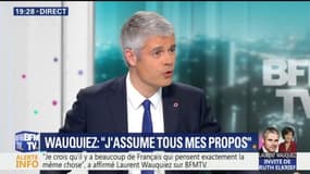 Députés LREM traités de "guignols": "En utilisant ce terme, j’ai été très sobre", déclare Wauquiez 