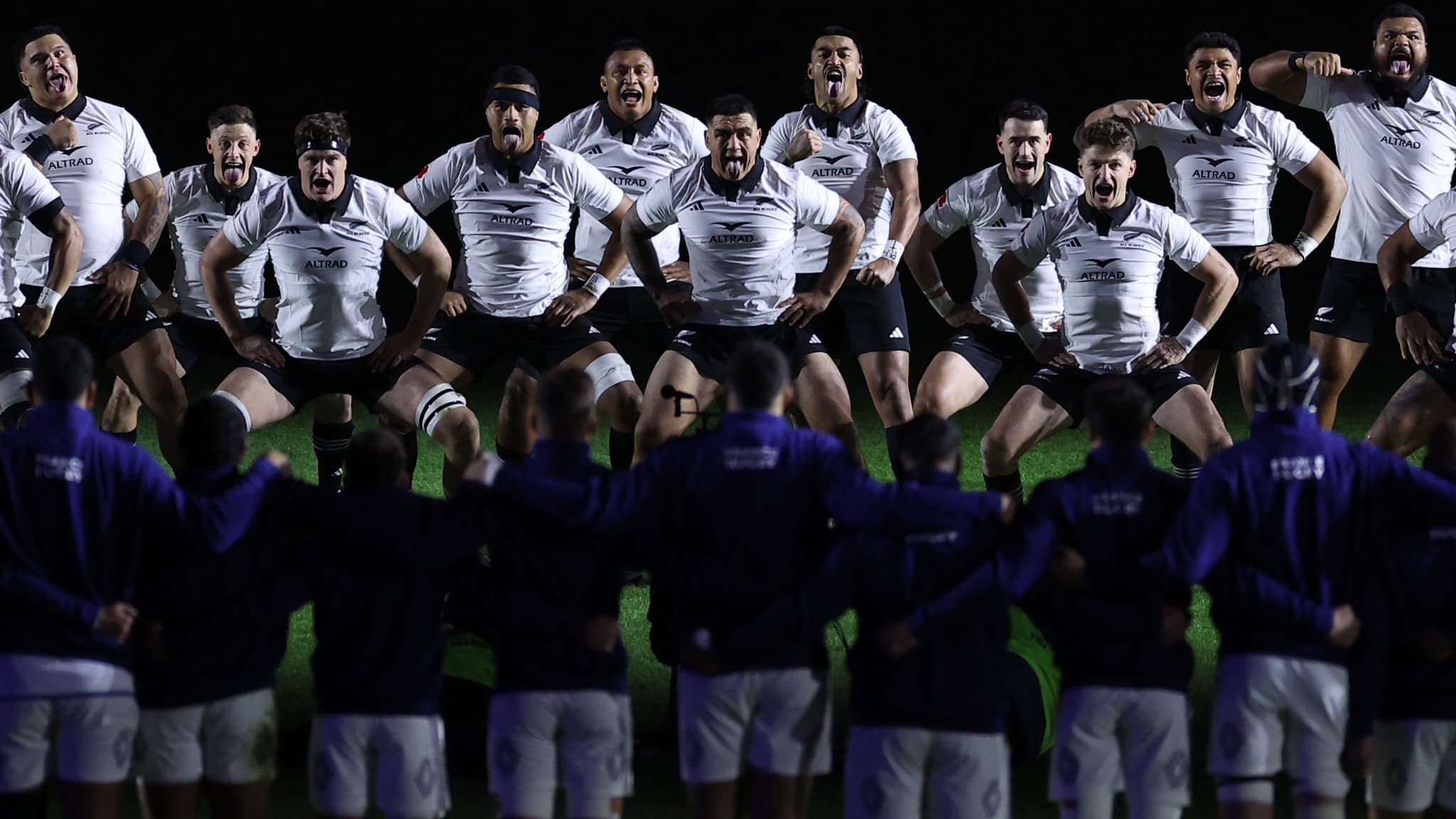 Le haka des All Blacks avant leur test-match contre le XV de France, 16 novembre 2024