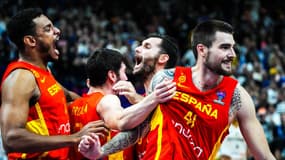 Les Espagnols lors de l'Eurobasket 2022.