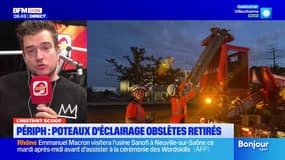 Périphérique: des poteaux d'éclairage obsolètes retirés