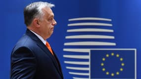 Le Premier ministre hongrois Viktor Orban à Bruxelles le 25 mars 2022. (Photo d'archive)