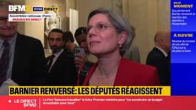Sandrine Rousseau (Les Écologistes) déclare "qu'il n'y a pas de crise majeure, mais juste l'avancée de la démocratie"
