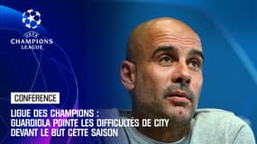 Football - Ligue des champions : Guardiola pointe les difficultés de Manchester City devant le but