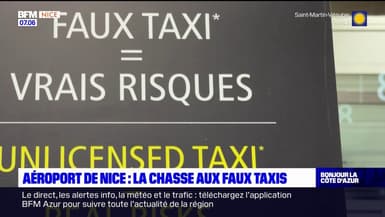 Nice: la chasse aux faux chauffeurs de taxi aux abords de l'aéroport