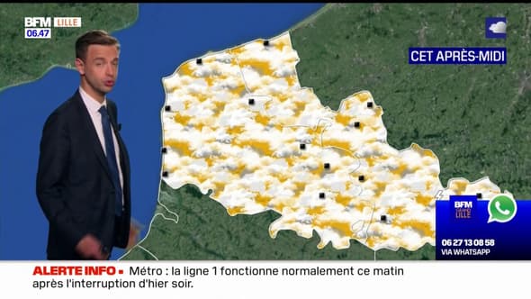 Météo Nord-Pas-de-Calais: une belle journée dans l'ensemble avant l'arrivée d'averses, jusqu'à 9°C à Lille