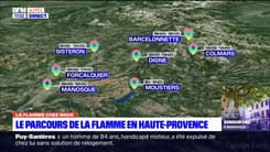 Le parcours de la flamme olympique en Haute-Provence