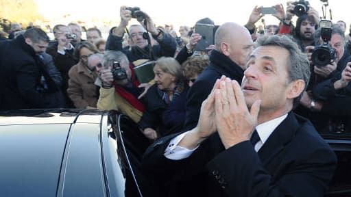 Nicolas Sarkozy a été accueilli par de nombreux sympathisants à l'hippodrome de Châtelaillon jeudi.