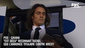 PSG : "Cavani est déçu" reconnait Tuchel (qui l'annonce titulaire contre Brest)