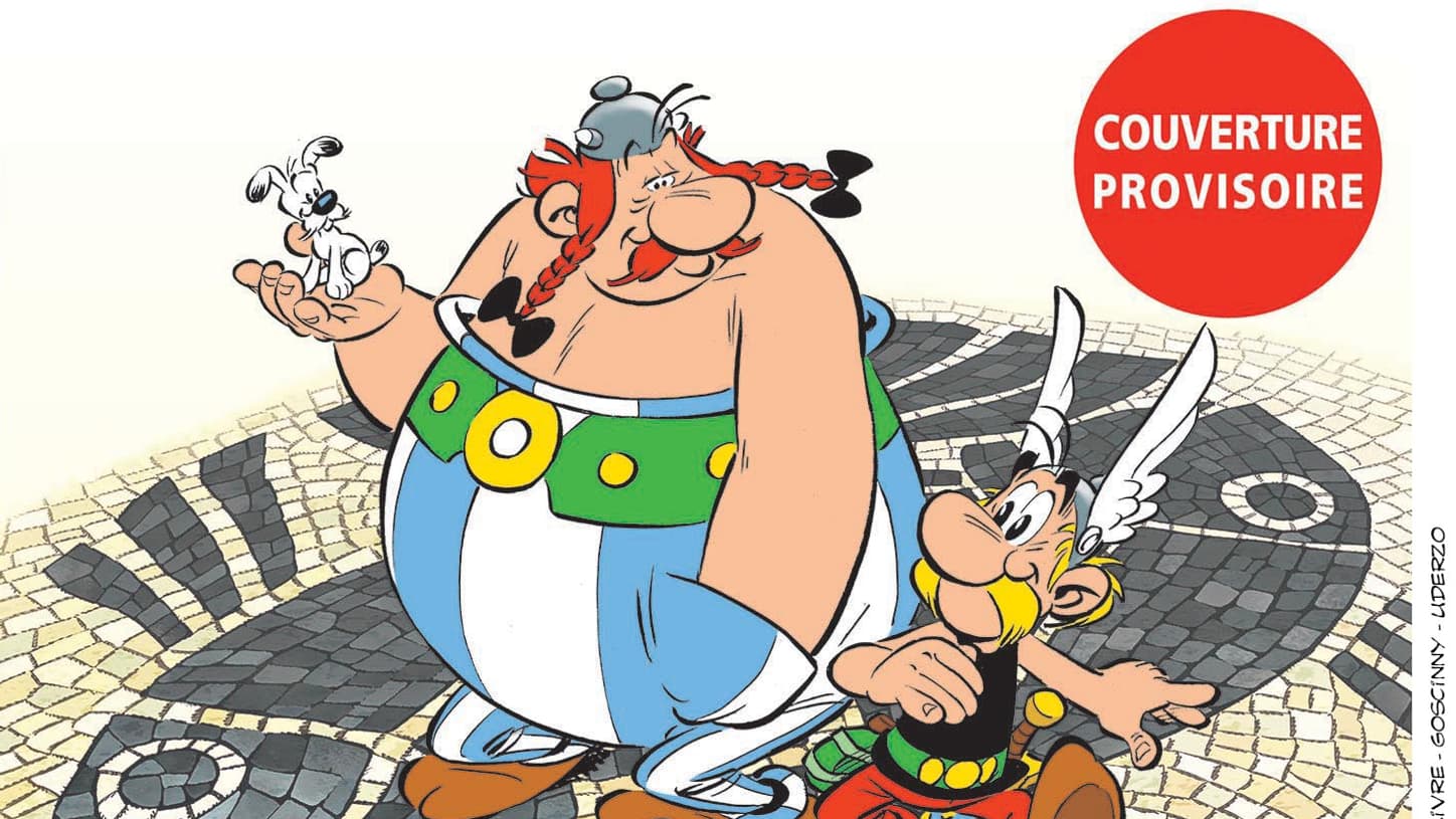 La couverture provisoire du 41e album d'Astérix, "Astérix en Lusitanie"