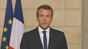 Emmanuel Macron lors d'un discours jeudi 1er juin. 