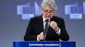 Le commissaire européen au Marché intérieur, Thierry Breton, le 16 mars 2023 à Bruxelles (photo d'illustration).