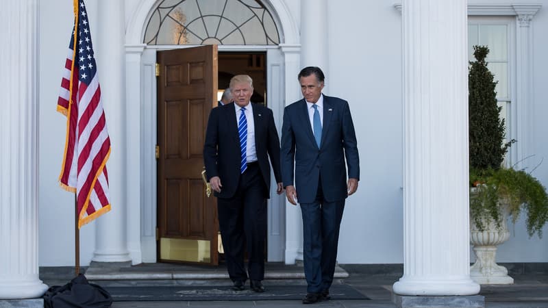 Donald Trump et Mitt Romney, le 19 novembre. 