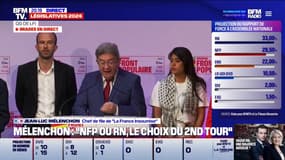 Jean-Luc Mélenchon appelle à "une majorité absolue du Nouveau Front populaire car il est la seule alternative"