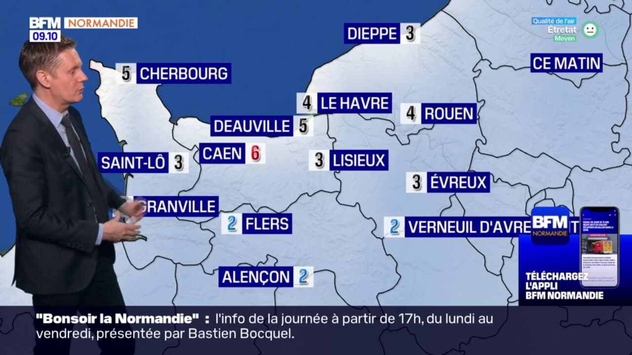 Météo Normandie: un temps nuageux et des températures en baisse, jusqu ...