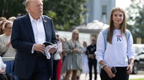 Donald Trump et sa petite-fille Kai Trump 