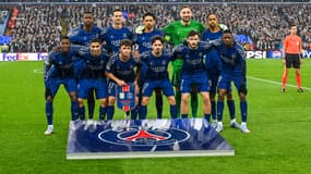 Les joueurs du PSG à Aston Villa en Ligue des champions le 15 avril 2025