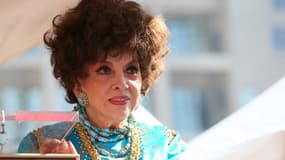 Gina Lollobrigida lors de la cérémonie de remise de son étoile sur le Hollywood Walk Of Fame le 1er février 2018 à Los Angeles. 