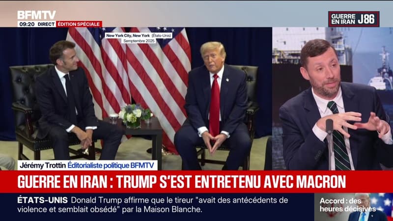 Guerre au Moyen-Orient: Emmanuel Macron s'est entretenu avec Donald Trump