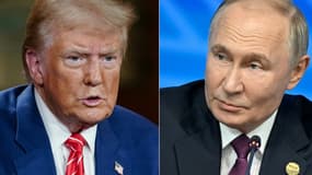 Le président des États-Unis, Donald Trump et le président de Russie, Vladimir Poutine, 2024