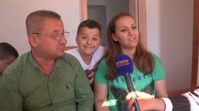Cette famille de chrétiens d'Irak vient d'arriver en France et a trouvé refuge à Bellegarde, dans l'Ain. 