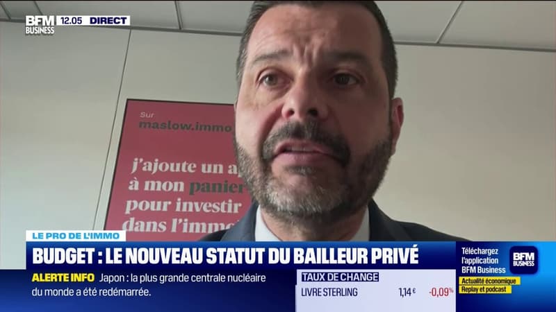 Budget : le nouveau statut du bailleur privé