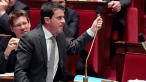 L'hémicyle se l'Assemblée nationale est habituée aux chaises vides mais moins aux boycotts. Ici Manuel Valls mardi 25 févirer.