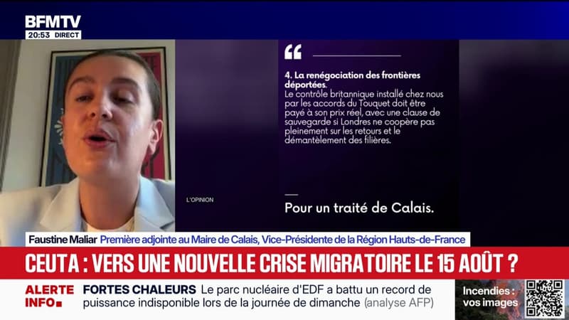 Ceuta: "À chaque fois, on parle des conséquences sans s'attaquer aux causes", estime Faustine Maliar, première adjointe au maire de Calais