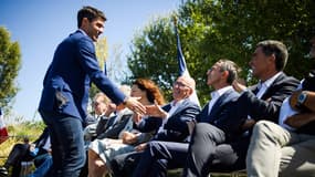 Aurélien Pradié et Bruno Retailleau le 17 septembre 2022 à La Ciotat.