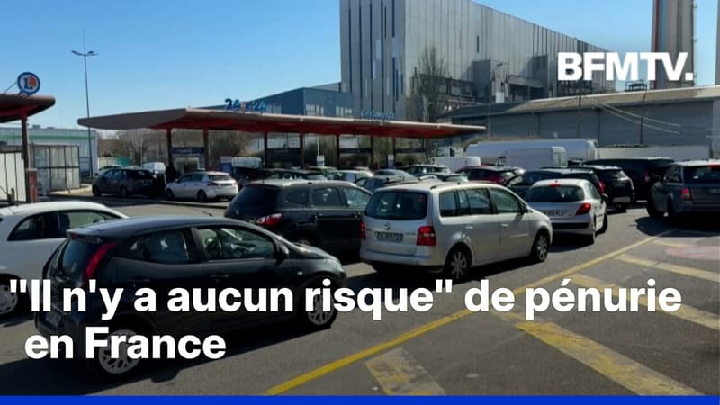 Avec la guerre au Moyen-Orient, des files d'attente sont observées devant quelques stations-services