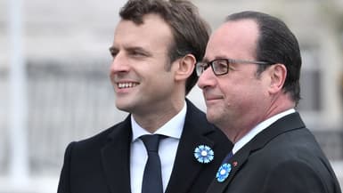 Emmanuel Macron et François Hollande.