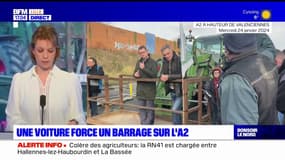 Nord: un barrage d'agriculteurs forcé sur l'A2, quatre personnes interpellées