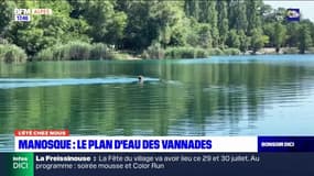 Le plan d'eau des Vannades à Manosque