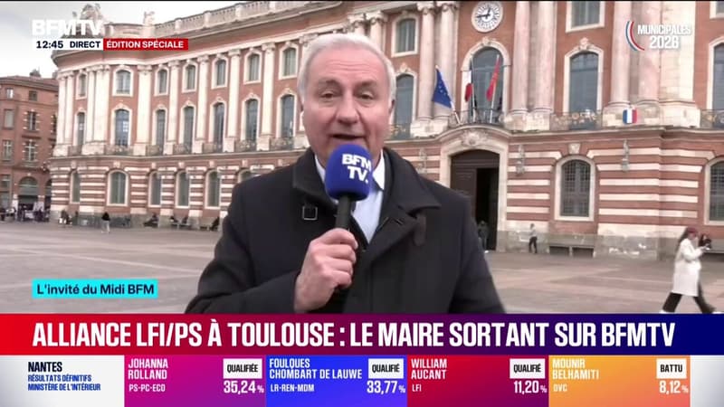 Municipales à Toulouse: le maire sortant Jean-Luc Mondenc dénonce "une alliance de la honte" entre LFI et le PS