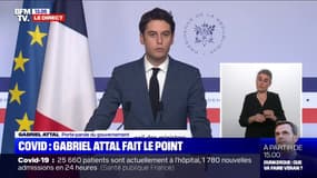 Gabriel Attal: 'Le nombre de contaminations et le taux d'incidence repartent  la hausse"