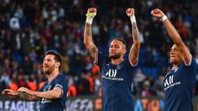 Lionel Messi, Neymar et Kylian Mbappé après PSG-Manchester City