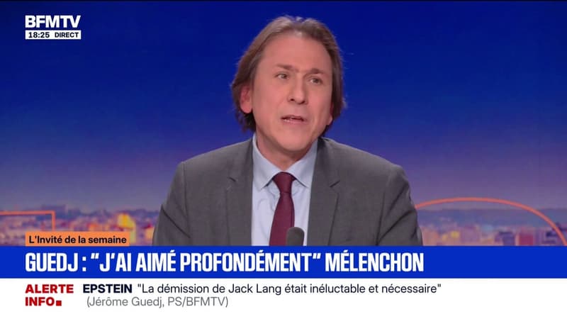 Jérôme Guedj, député PS et candidat à l'élection présidentielle, "refuse l'essentialisation" de Jean-Luc Mélenchon