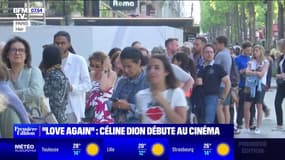 Des centaines de fans de Céline Dion réunis pour l'avant-première de "Love Again", dans lequel elle joue son propre rôle