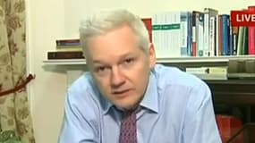 Julian Assange, fondateur de WikiLeaks, et soutien d'Edward Snowden