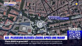 Aix: plusieurs blessés légers après une manif