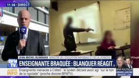 Enseignante braquée à Créteil: Blanquer juge les faits "scandaleux" et veut donner "un message de fermeté"