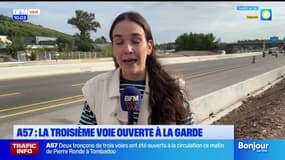 Deux tronçons à trois voies ont été inaugurés ce matin sur l'A57 vers Toulon
