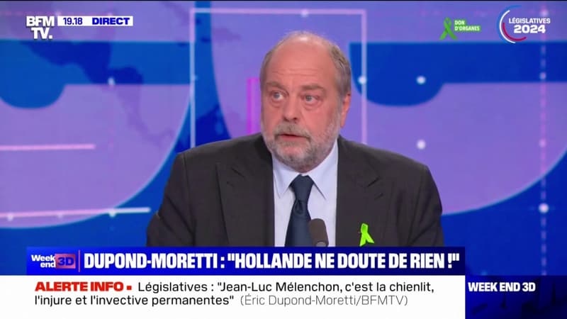 Éric Dupond-Moretti: François Hollande revient en politique 