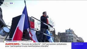 Paris: la manifestation organisée par Florian Philippot est partie de la place du Palais-Royal