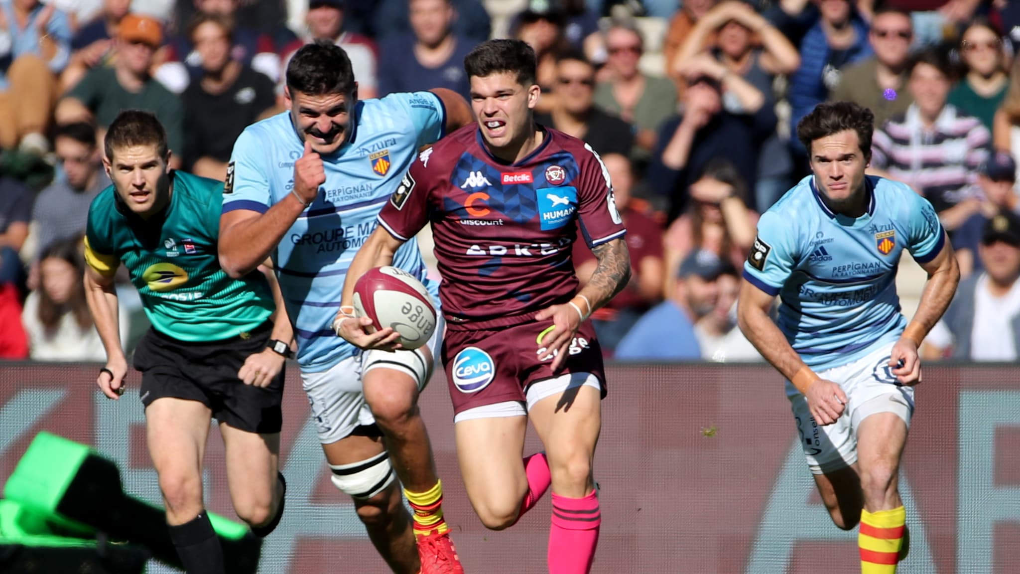 Mathieu Jalibert avec l'UBB Mathieu Jalibert avec l'UBB