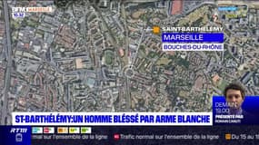 Marseille: un homme blessé par arme blanche dans le quartier de Saint-Barthélemy