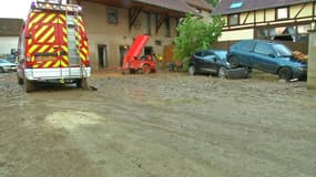 Après un nuit chaotique, les dégâts sont nombreux à Gougenheim, dans le Bas-Rhin.