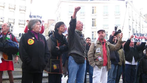 A Nantes, manifestation des opposants au transfert de l'aéroport.