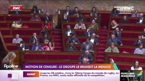 Motion de censure: le groupe LR brandit la menace