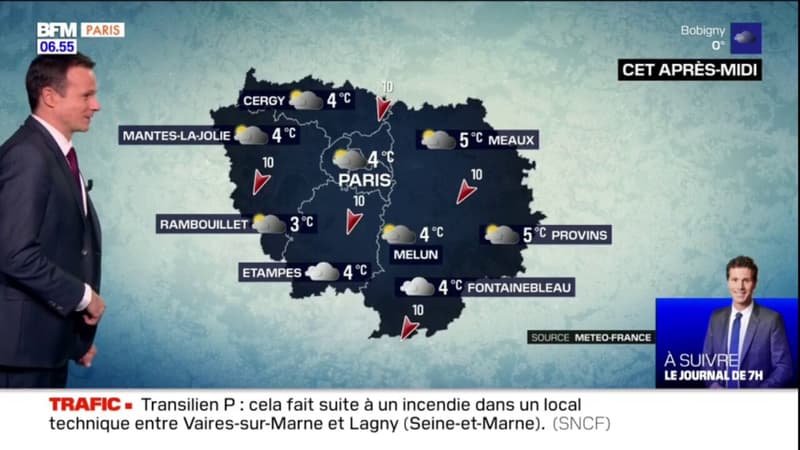 Météo Paris-Île-de-France: de timides éclaircies ce mardi, seulement 4°C attendus à Paris